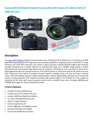 Canon eos 5 d mark iii | PDF