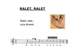 RALET, RALET


Ralet, ralet ,
pica dineret.
 