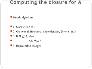 DBMS Canonical cover | PPT