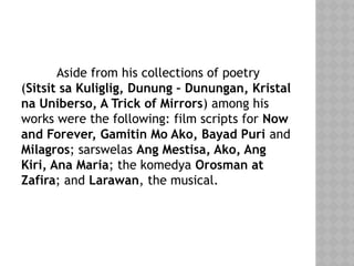 canonicalphilippinenationalartistsinliterature-170802010705.pptx