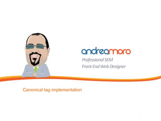 Canonical tag implementation
 