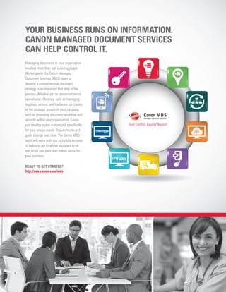 Canon MDS Managed Document Services - Gain Control. Expand Beyond. | PDF