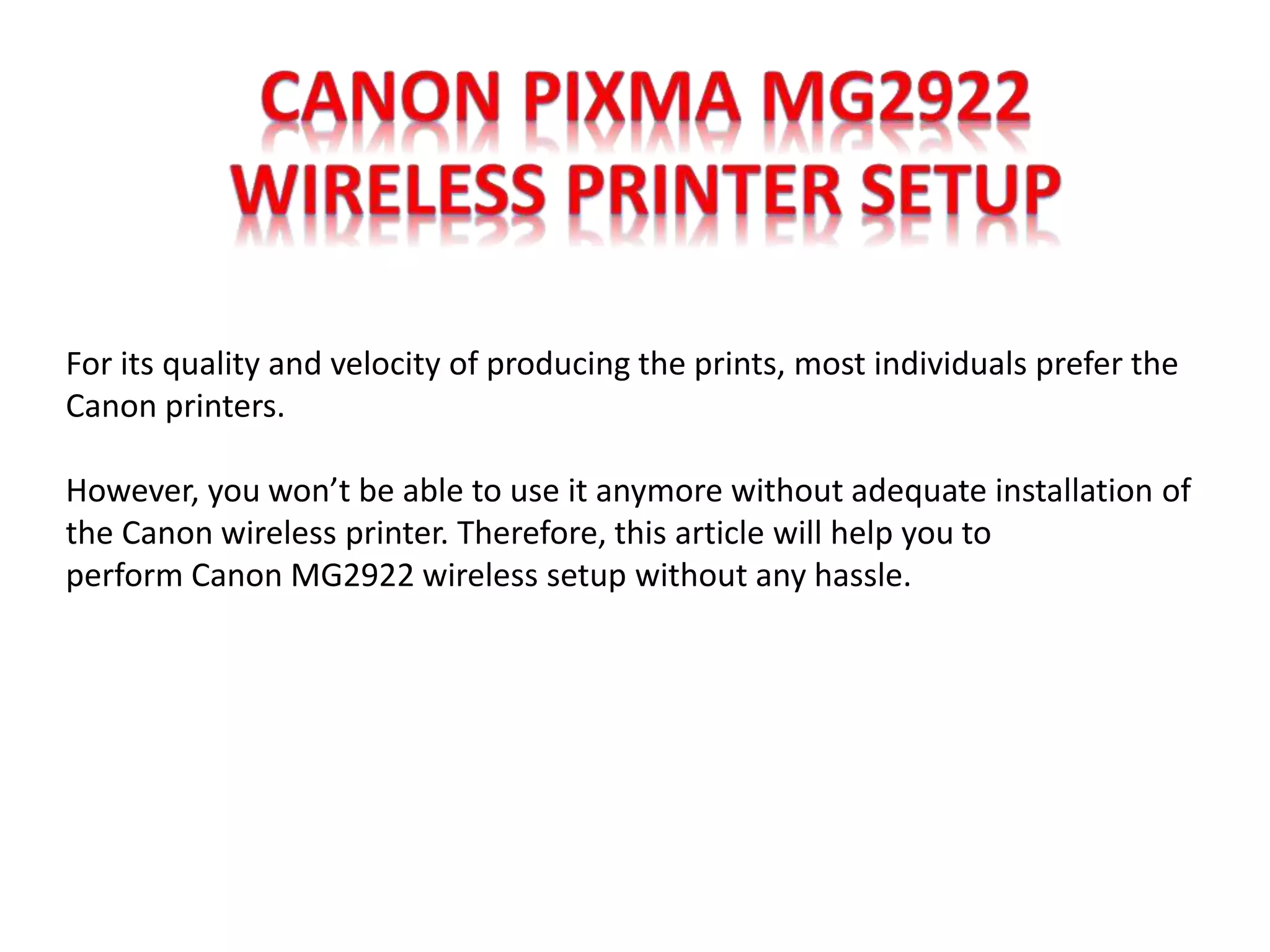Canon Mg2922 Setup Photo Inspiration