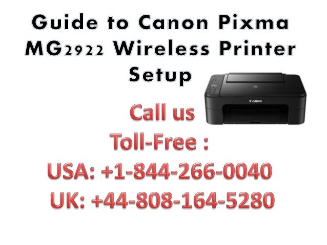 install drivers for canon pixma mg2922