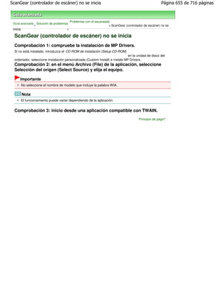 Canon mp270 mp250 series es