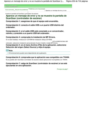 Canon mp270 mp250 series es