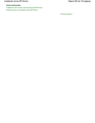 Canon mp270 mp250 series es