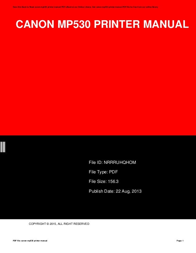 canon mp490 printer manual