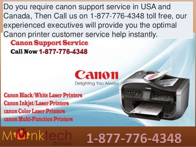 canon customer service phone number