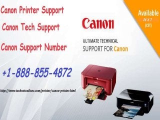 Canon Printer Support +1-888-855-4872 Canon Tech Support Online