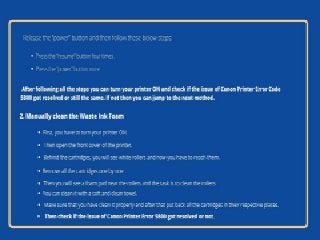 Fix Canon Printer Error 5B00 