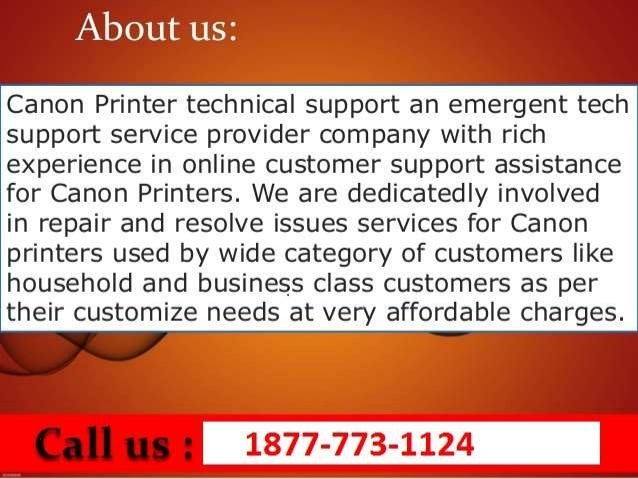 canon customer service phone number