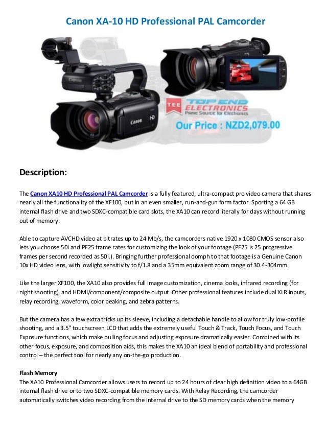 Canon xa10 service manual neptunma