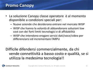 Canopy 8giugno2012 Bologna Cambium Networks