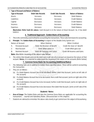 CA NOTES ON ACCOUNTING PROCESS | PDF