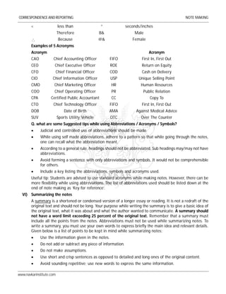 CA NOTES ON BUSINESS CORRESPONDENCE AND REPORTING | PDF
