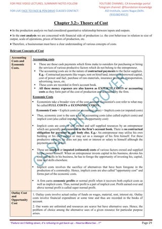 CA NOTES ON THEORY OF PRODUCTION AND COST | PDF