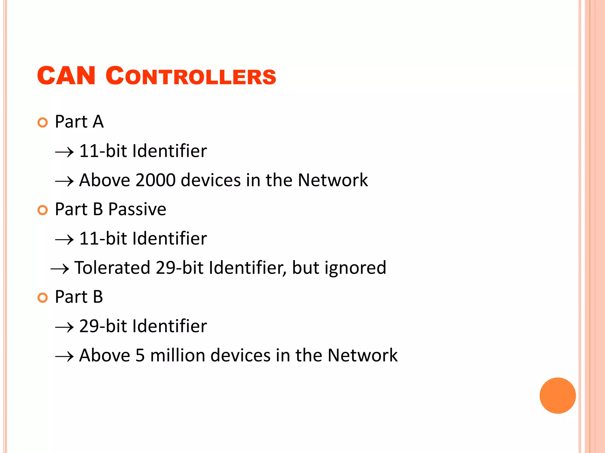 Controller Area Network(CAN) | PPTX