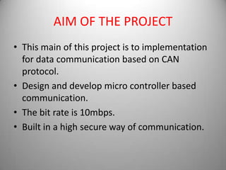 Can protocol implementation for data communication (2) Slide 3