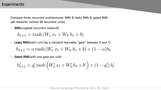 Can recurrent neural networks warp time | PDF