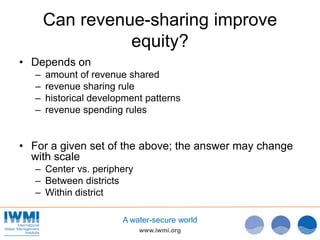 Scale matters: can revenue-sharing improve equity in hydropower development in Nepal?