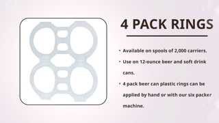 Biodegradable Can Rings Eco-Friendly Can Rings for Beverage Packaging | Six Pack Rings | PPT