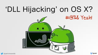 @patrickwardle
‘DLL Hijacking’ on OS X?
#@%& Yeah!
 