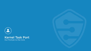 Our Port(al) to the Core
Kernel Task Port
 