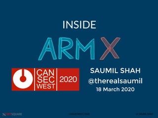 NETSQUARE (c) SAUMIL SHAHCANSECWEST | 2020
INSIDE
SAUMIL SHAH
@therealsaumil
18 March 2020
2020
 