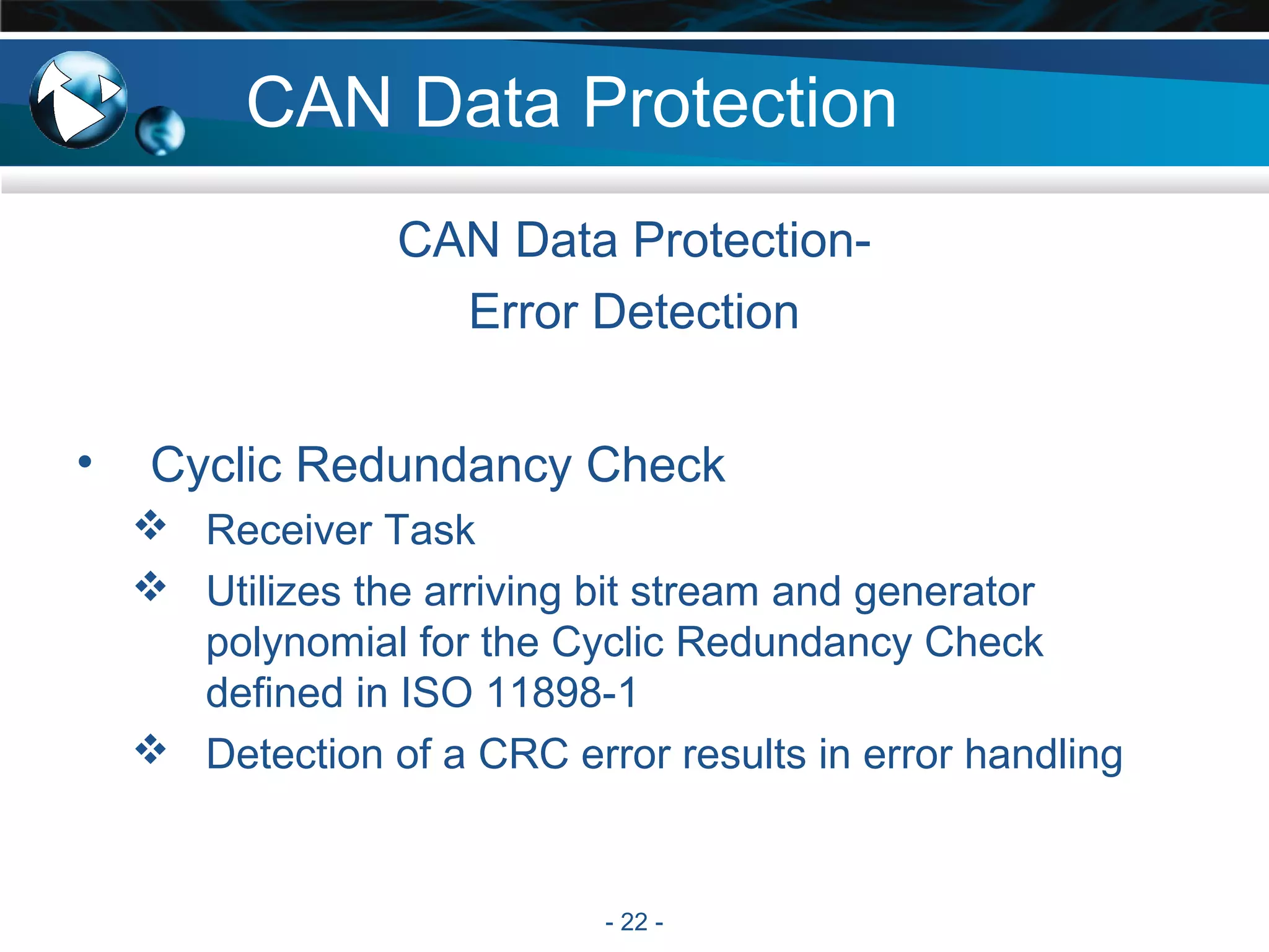 CAN (Controller Area Network) Bus Protocol | PPT | Computer Networking ...