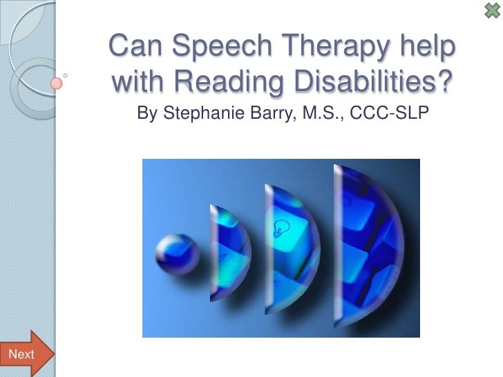Can Speech Therapy Help With Reading Disabilities