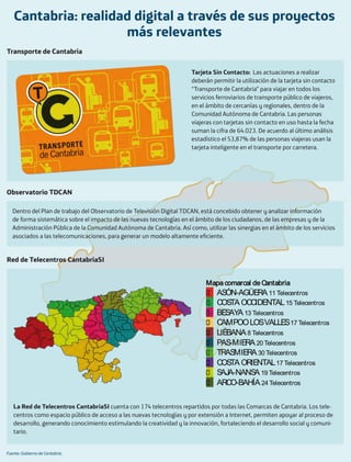Cantabria: proyectos relevantes SIE12