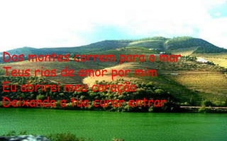 Dos montes correm para o mar Teus rios de amor por mim Eu abrirei meu coração Deixando a tua curar entrar 