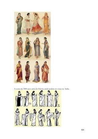 424 
A vestes de 3000 anos atrás do Oriente ainda podem ser vistas na India. 
 
