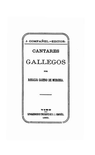 cantares gallegos edición facsimile pdf.