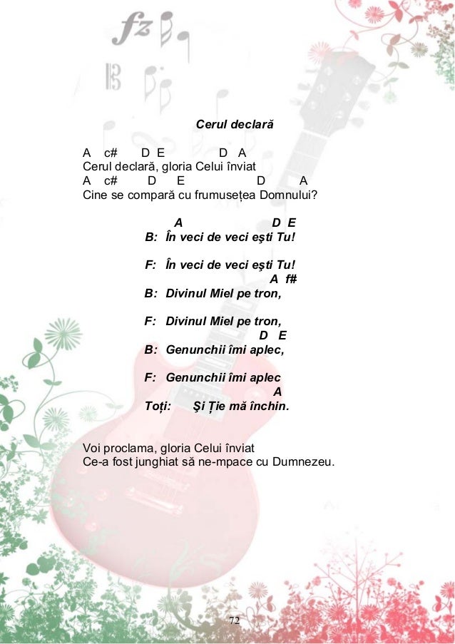 cantari cu acorduri crestine pdf