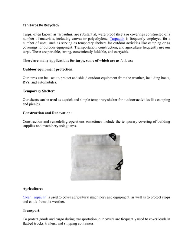 Can Tarps Be Recycled.pdf