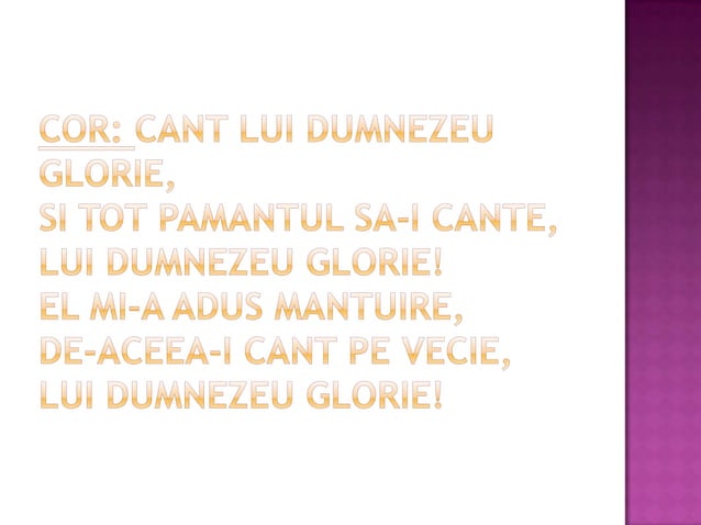 Cant domnului pp | PPTX