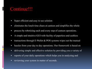 Canteen management system | PPT