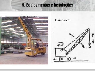 AUT186 - 2009
Guindaste móvel de lança e cabo
Guincho de Andaimes
5. Equipamentos e instalações
Guindaste
 