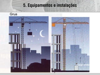 AUT186 - 2009
•Carga amnhecida
5. Equipamentos e instalações
Grua
 