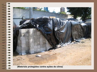 (Materiais protegidos contra ações do clima) 
 