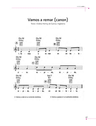 cantemos juntos

Vamos a remar (canon)
Texto: Violeta Hemsy de Gainza. Inglaterra

67

 