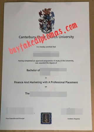 Canterbury Christ Church University Degree buy fake degree
