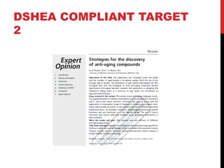 DSHEA COMPLIANT TARGET
2
 