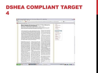DSHEA COMPLIANT TARGET
4
 