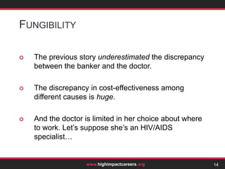 If you’re thinking ethically, the decision is evenmore important.
