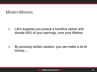 Marginal Benefit: The Moral	The Moral: Do something that wouldn’t have happened anyway.30