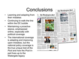 Organizational Charts that simplify entire departmentsInvestigative JournalismMaintains proactive traditionVariety of topics