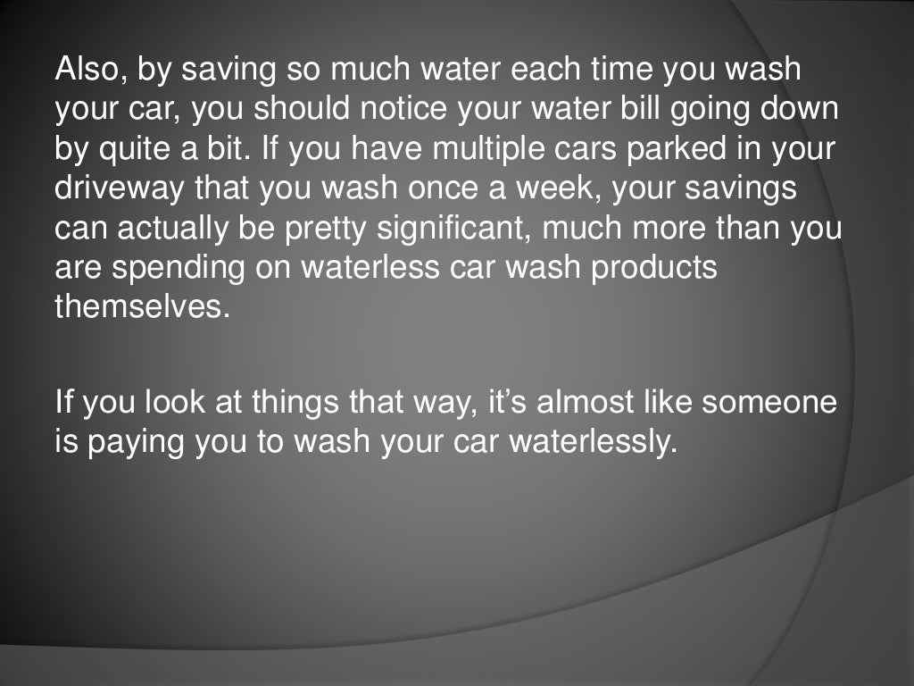 Can the Waterless Car Wash Really Improve Your Life?